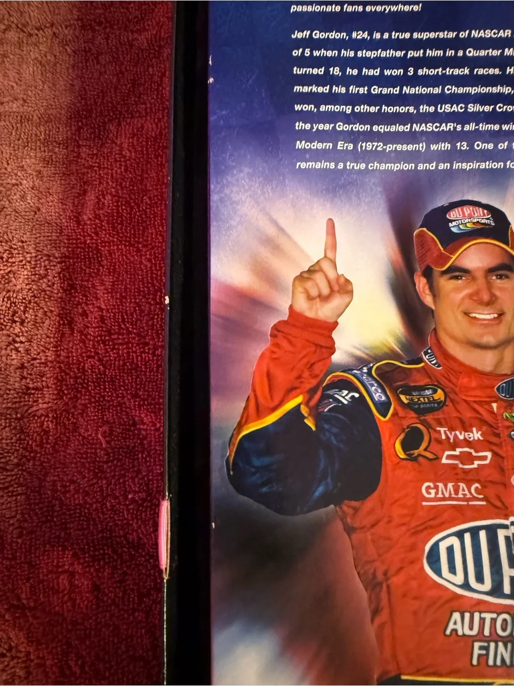 Barbie 2006 NASCAR Jeff Gordon Doll #24 Pink Label K7905 Collector Mattel NRFP